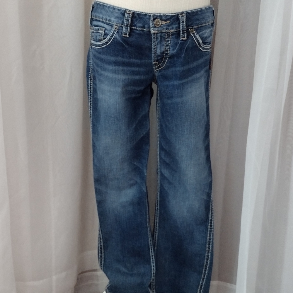 Silver Frances Capri Jeans. Size 30.